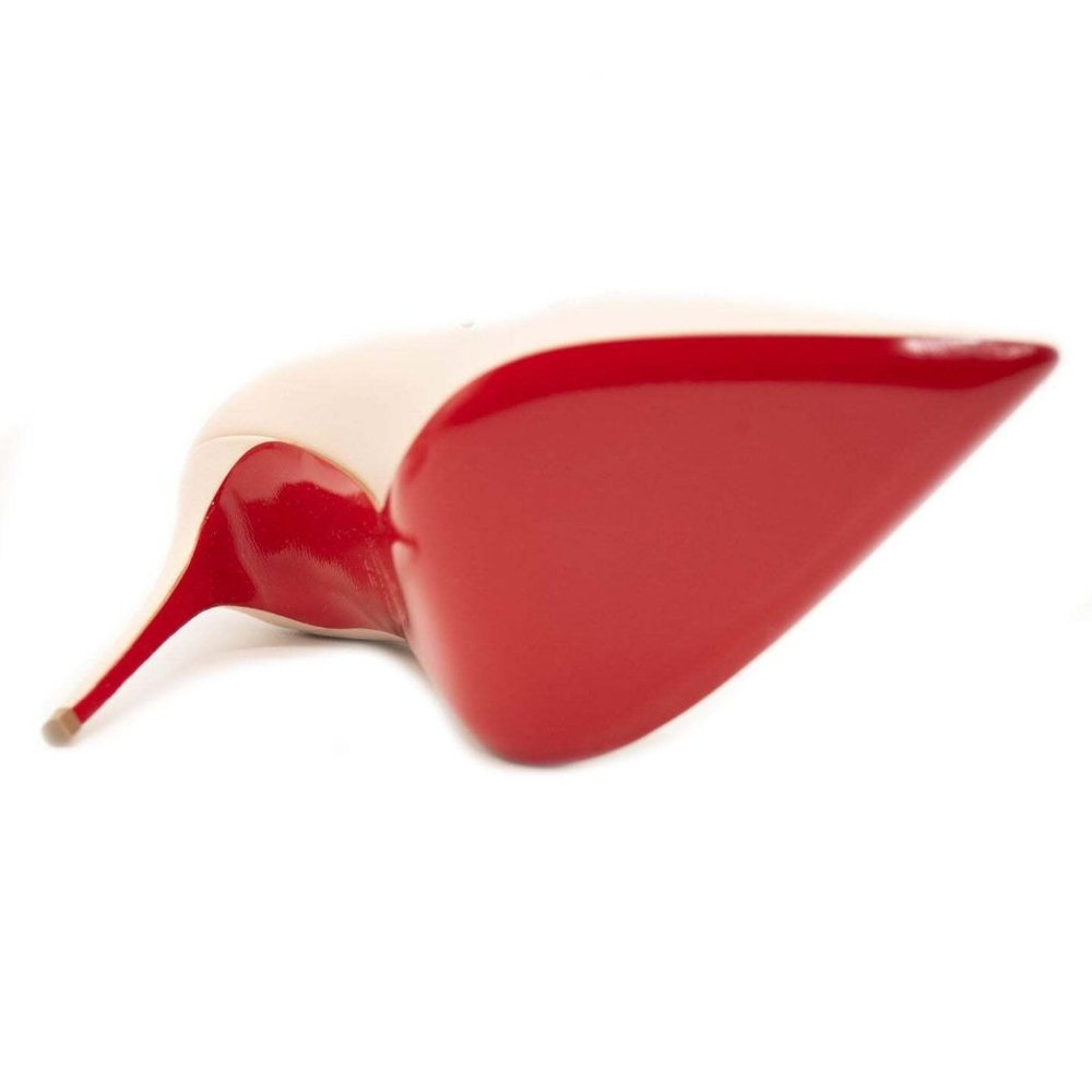 NEW Christian Louboutin Conclusive Pointed Toe Ankle Strap Pump Leche EU 38 - Picture 10 of 10
